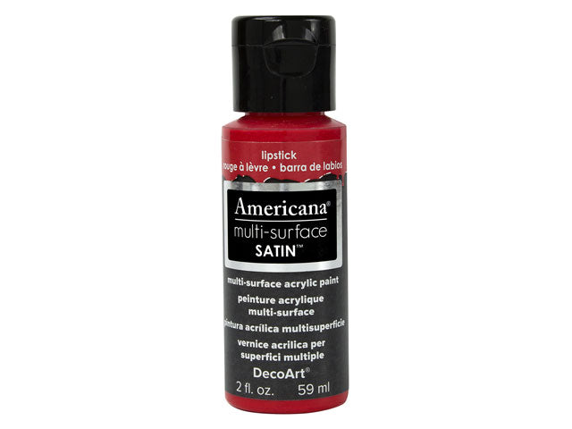 Americana Satins Multi-Surface Paint, 2oz, DA500-539 DA506 Lipstick
