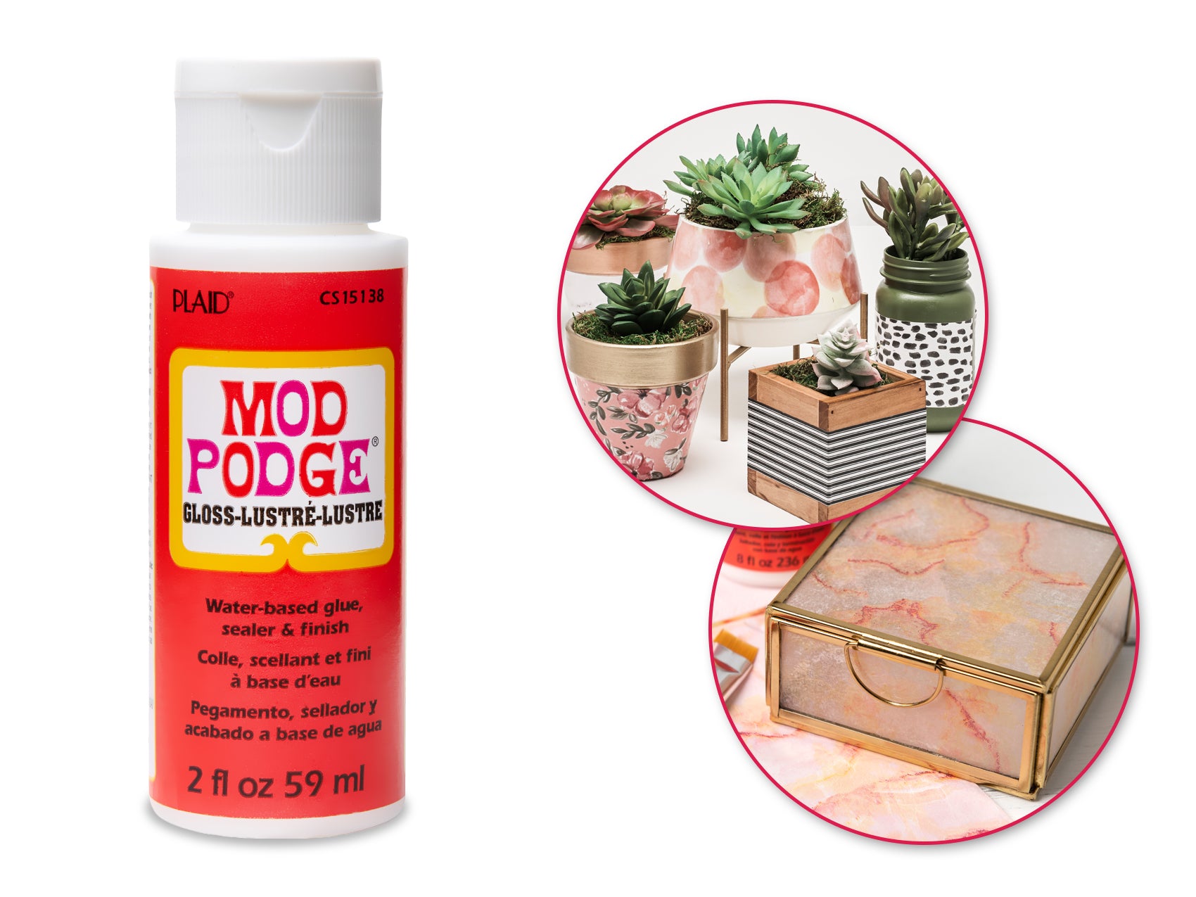Mod Podge: 2oz All-In-One Non-Toxic Gloss Glue, Sealer, and Finish