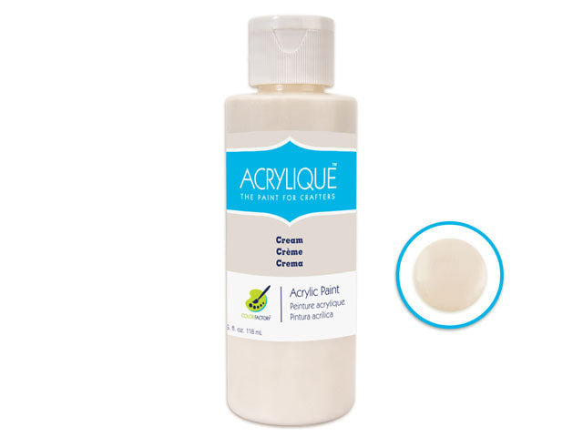 Color Factory: 4oz Acrylic Paint in 010 Cream for Crafters