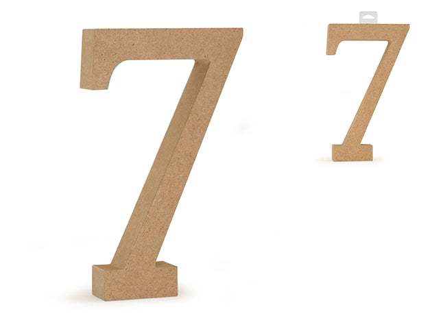 5 1/8" MDF Standing Wood Numbers 7