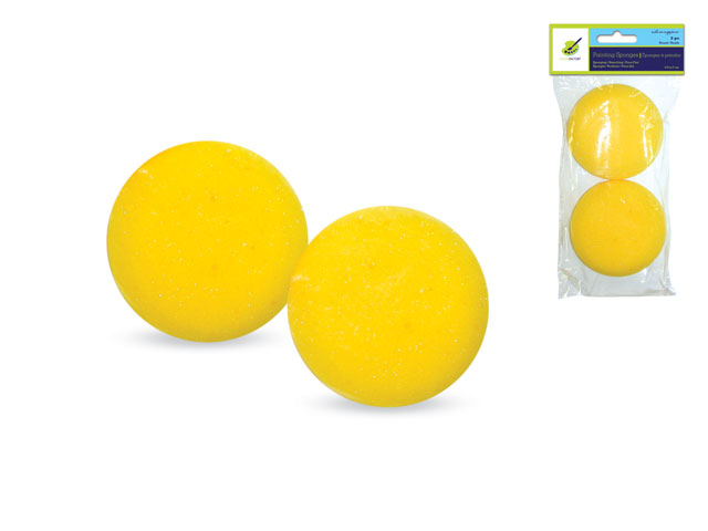 Color Factory 2.75" Painting Sponges, Pack of 2, Suitable for Sponging and Faux-Finish Techniques
