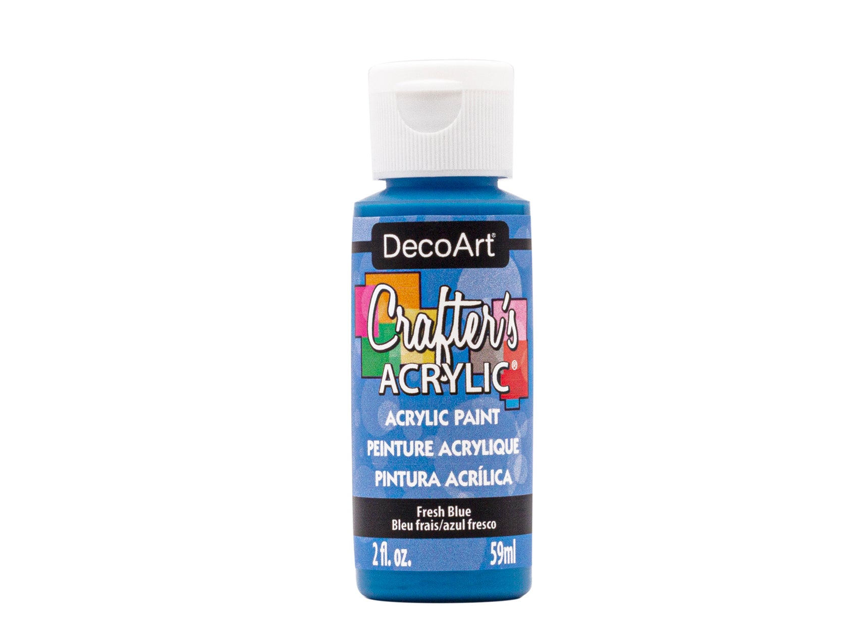 Crafters Acrylic Paint: 2oz Craft & Hobby DCA01-DCA173 A169 in Fresh Blue