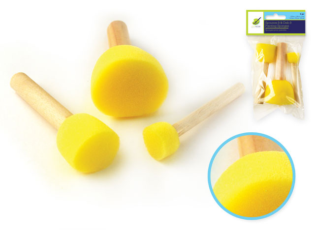 Color Factory Spouncer/Dabber Assortment: Sizes 3/4", 1.25", 1.5" (Set of 3)
