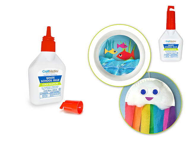 Craft Medley: All-Purpose White School Glue, Washable, 125g (4oz)