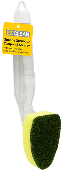 Sponge Dish Scrubber Integrated with Soap Dispenser
