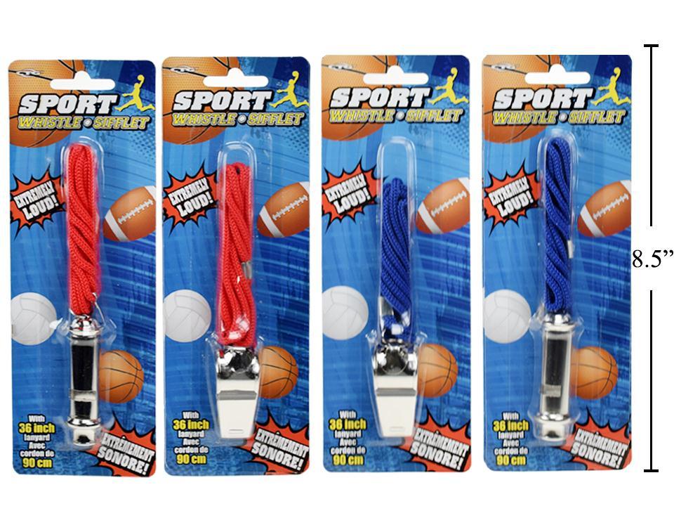 Metal Whistle with Cord