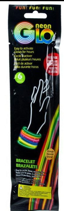 Neon Glo 6-Piece 8" Bracelet Set