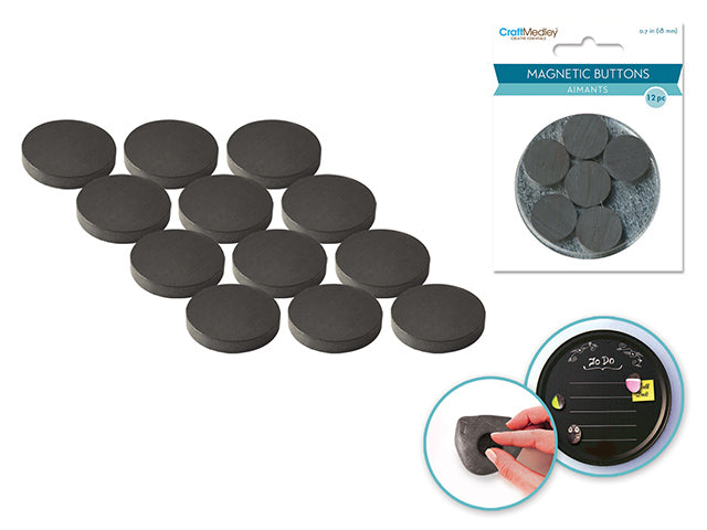 18mm Magnetic Buttons, 12 Pieces per Pack, on Mirror