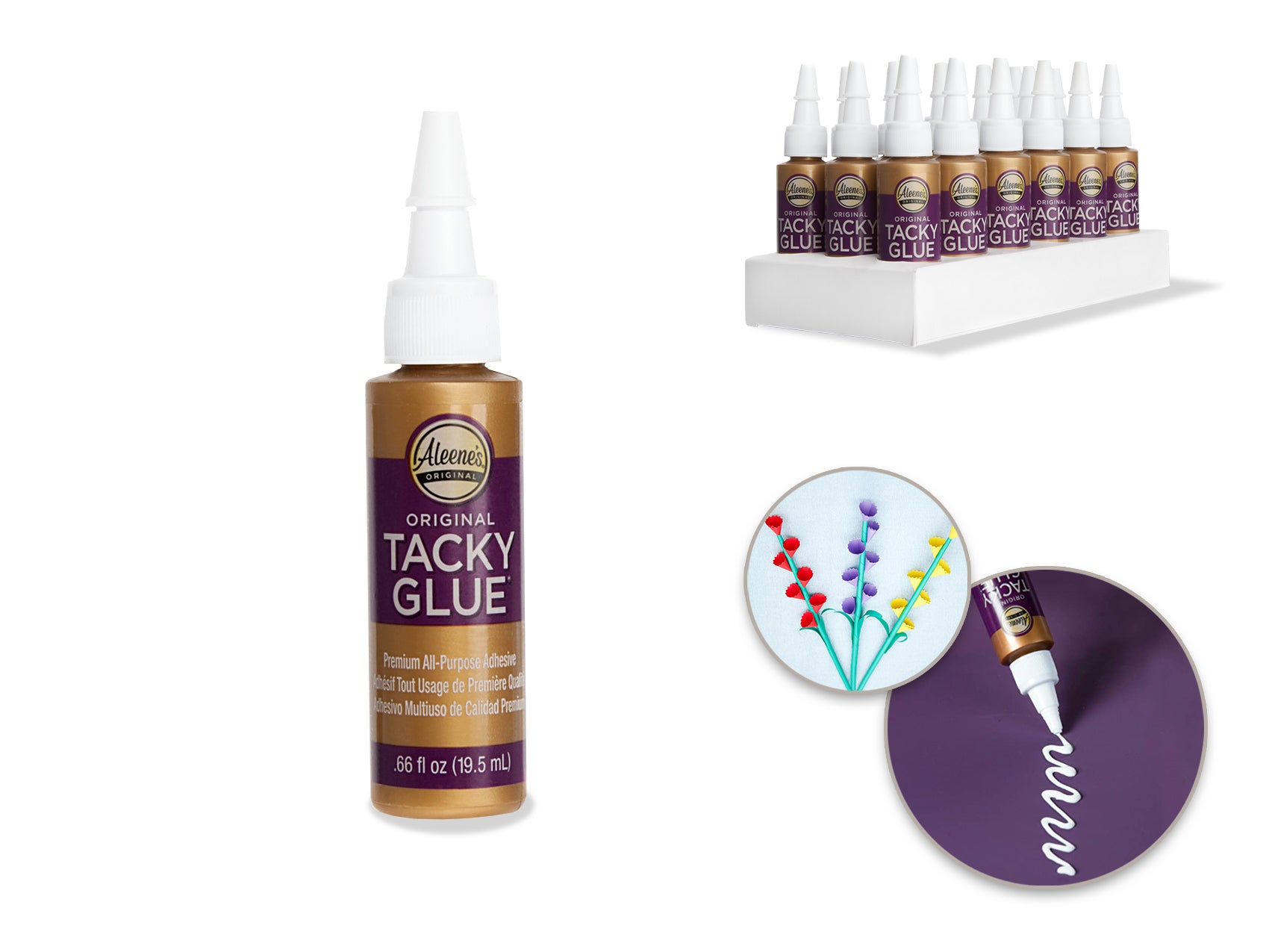 Aleene's Original Tacky Gold Collection Glue, 0.66oz