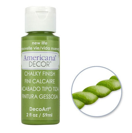 Decoart Paint: 2oz Chalky Finish Americana Decor ADC01-ADC29 ADC14 New Life
