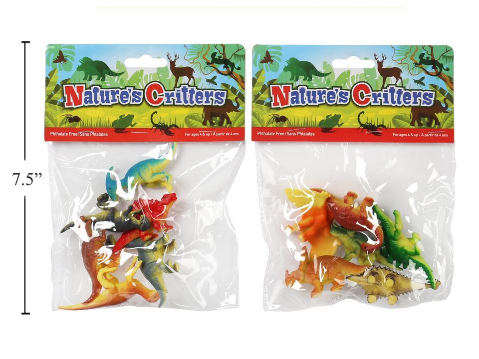 Nature's Critters 6-Piece Dinosaur