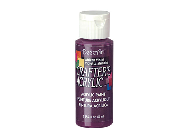 Crafters Acrylic Paint: 2oz, Craft & Hobby, DCA01-DCA173, 74 African Violet