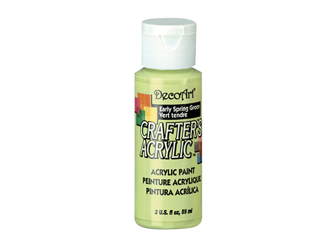 Crafters Acrylic Paint: 2oz, Craft & Hobby, DCA01-DCA173, 81 Early Spring Green