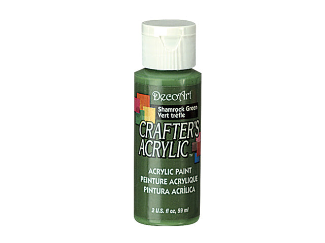 Crafters Acrylic Paint: 2oz, Craft & Hobby, DCA01-DCA173, 84 Shamrock Green