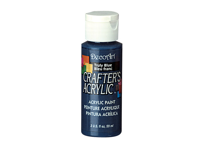 Crafters Acrylic Paint: 2oz, Craft & Hobby, DCA01-DCA173, 79 Truly Blue