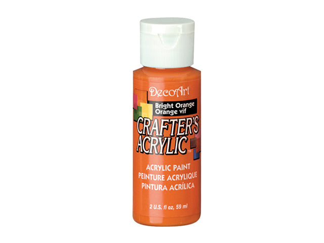 Crafters Acrylic Paint: 2oz Craft & Hobby DCA01-DCA173 in 97 Bright Orange