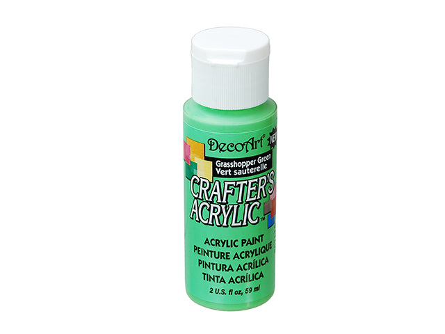 Crafters Acrylic Paint: 2oz, Craft & Hobby, DCA01-DCA173 A125, Grasshopper Green