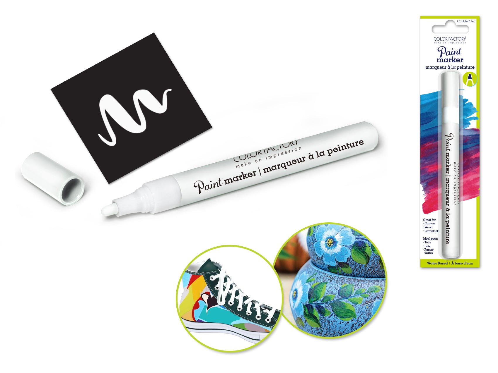 Color Factory Water Based White Paint Marker