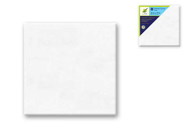 Stretch Artist Canvas: Primed Back-Stapled Square, 10"x10"