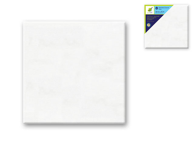 Stretch Artist Canvas: Primed Back-Stapled Square, 12"x12"