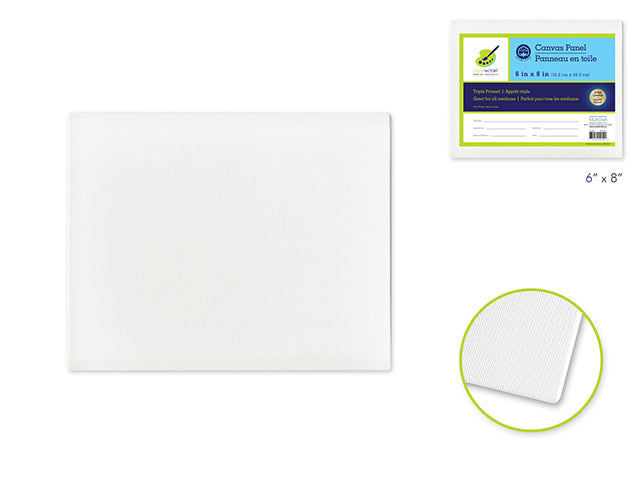 6"x8" Primed Canvas Panels of Artist Quality