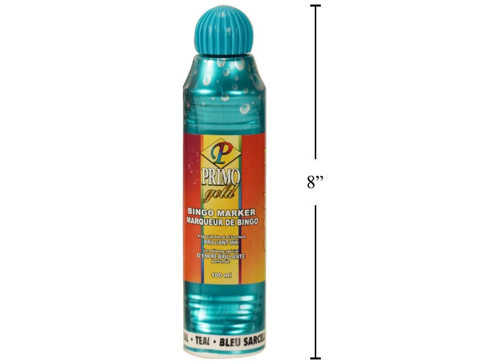O.WKs. Primo Gold Bingo Dabber, 100ml, Scented in Teal Color