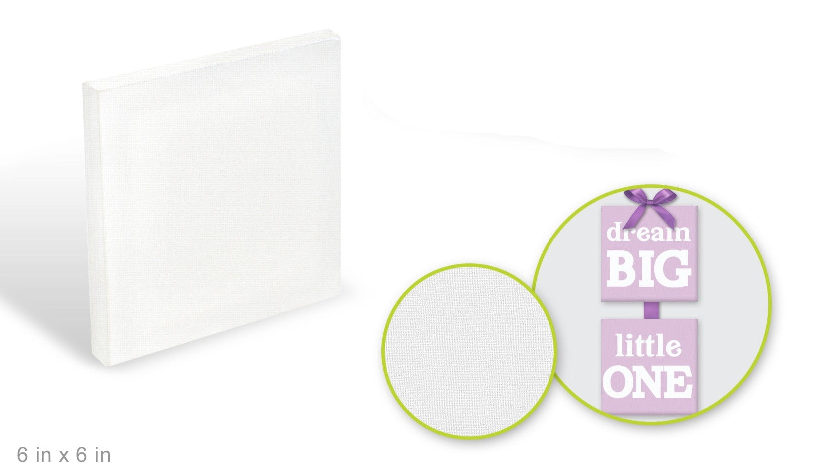 Stretch Artist Canvas: Value Box Triple-Primed, 6"x6"