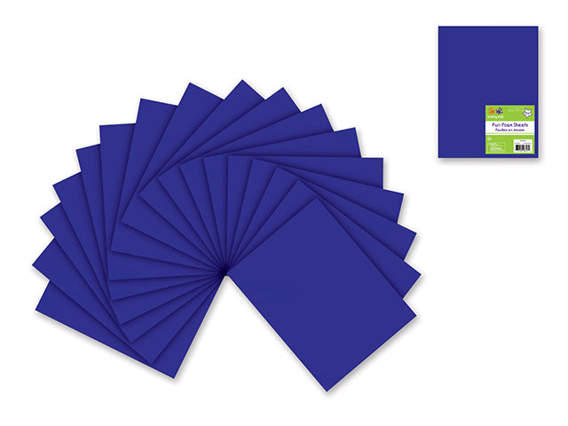 2mm Bulk Barcoded Foam Sheet: 9"x12" in Royal Blue