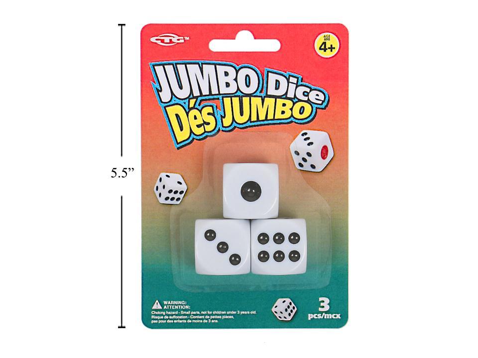 3-Piece 1" (2.5cm) Jumbo Dice Set