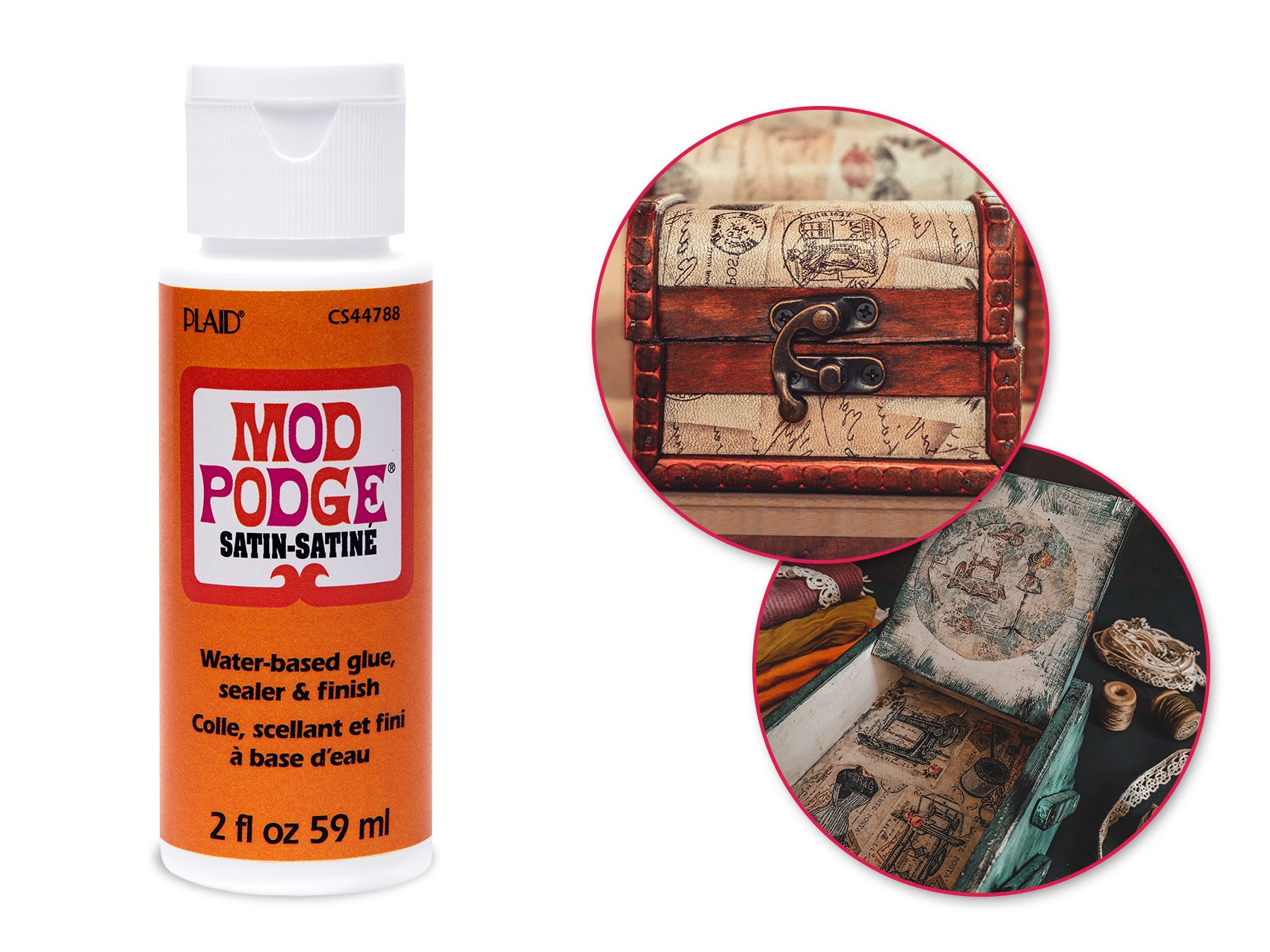 Mod Podge: 2oz All-In-One Non-Toxic Glue, Sealer, and Satin Finish