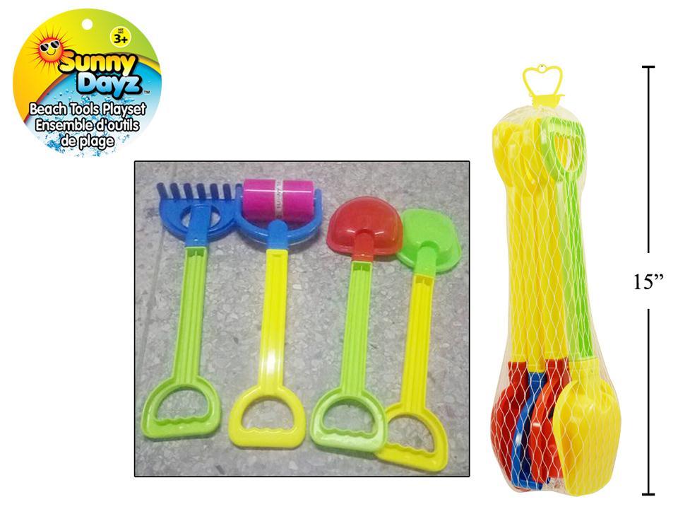 Sunny Dayz 4pcs Sand Tools Set in Net Bag
