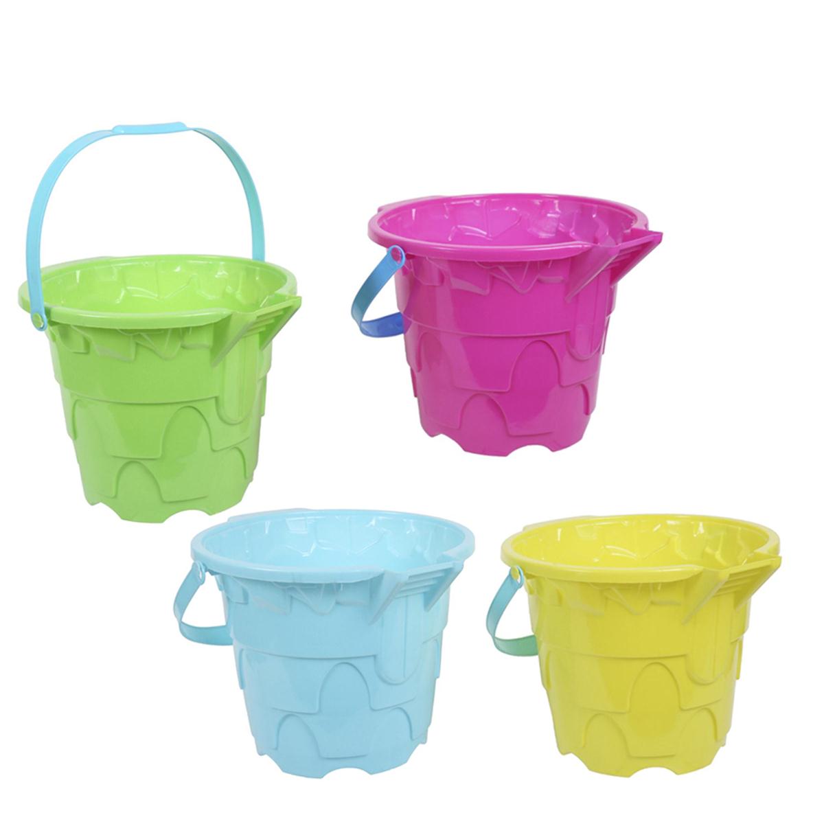 Sunny Dayz 11" Jumbo Beach Bucket w/Handle,11"x9"