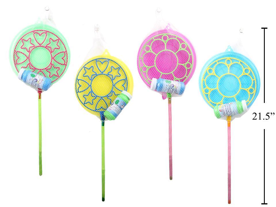Sunny Dayz 21" Bubble Wand & Tray w/4oz. Bubble in Net Bag