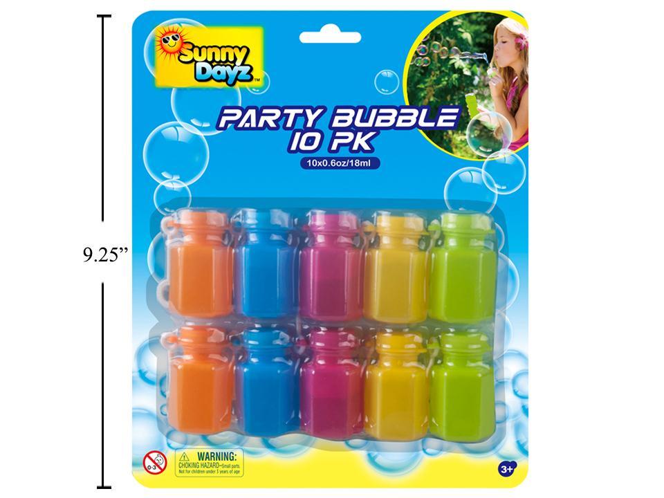 Sunny Dayz 10pk 18ml/0.6oz. Party Bubbles w/Wands