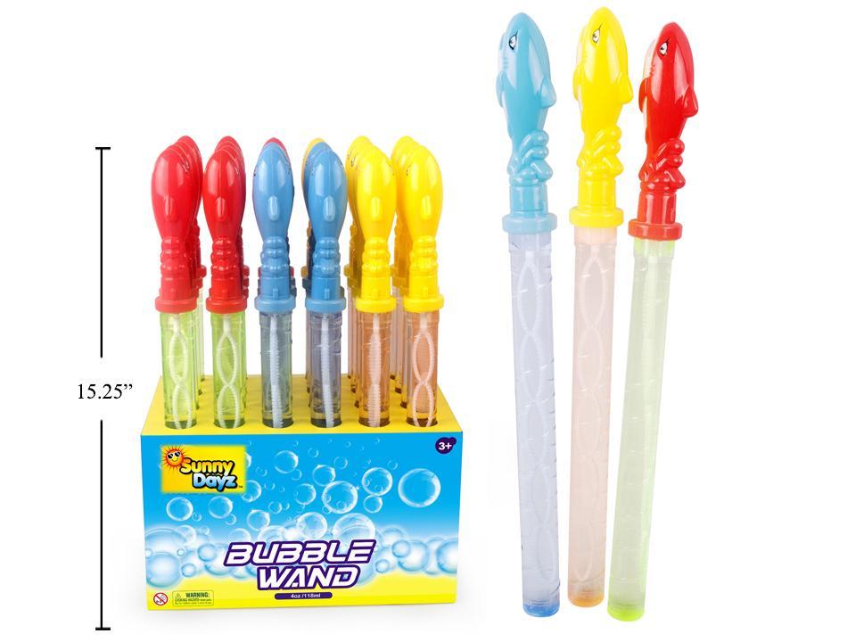 Sunny Dayz Shark Handle Bubble Wand w/4oz. Bubbles
