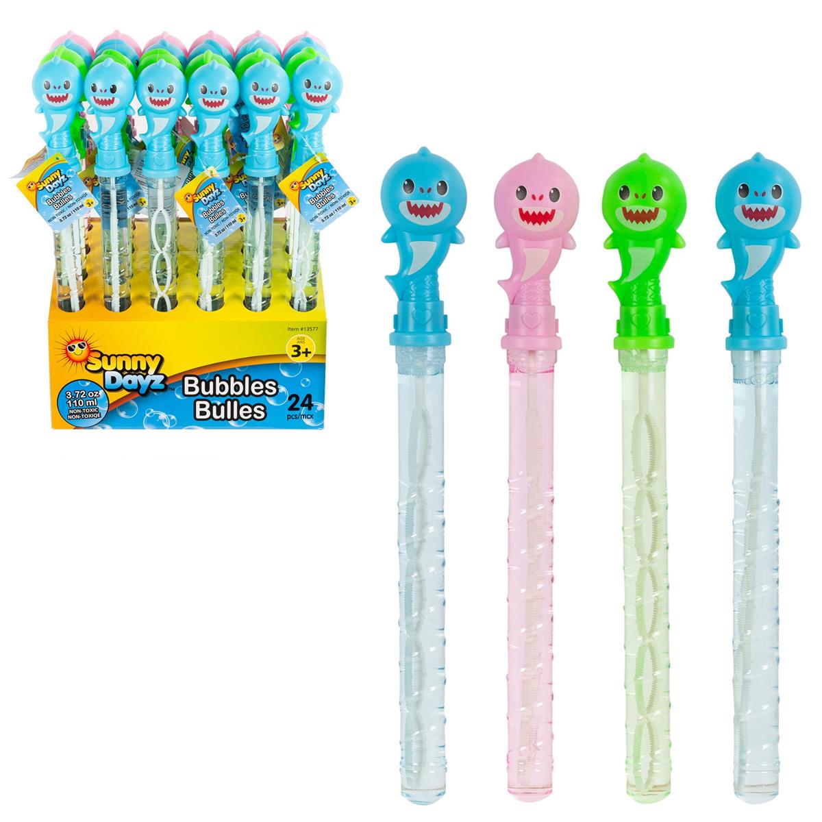 Sunny Dayz Shark Bubble Wand w/ 1.75oz. Bubbles