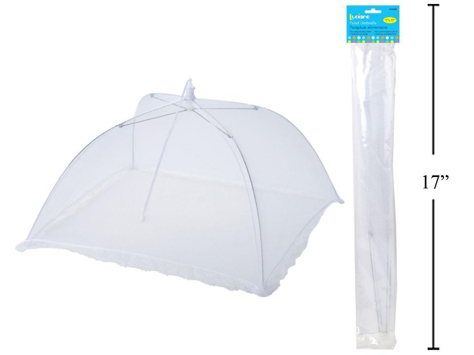 Luciano Food Umbrella, 17"x17", White Mesh Colour
