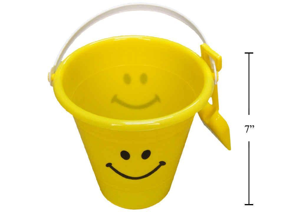 Sunny Dayz Smiley Face 7" Pail with Shovel