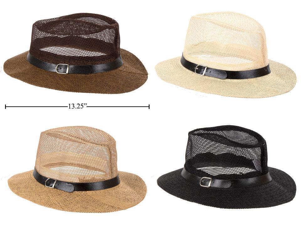 Adult Indiana Jones Mesh Hat, 4/c, j-hook w/cht