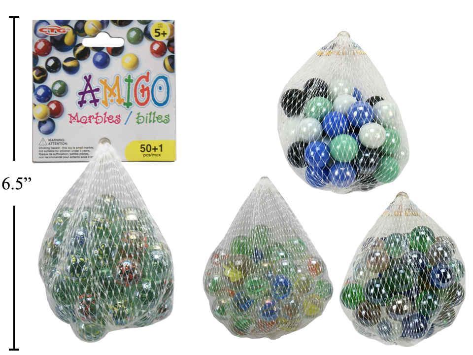 Amigo 50+1 Marbles/Mesh Bag