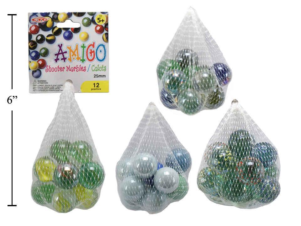 Amigo 12pk 25mm Shooter Marbles