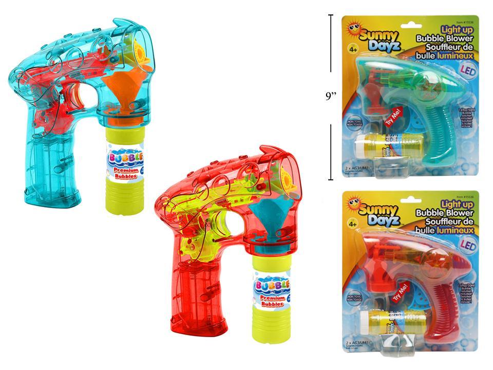 Sunny Dayz Light-Up Bubble Shooter w/2oz. Bubbles