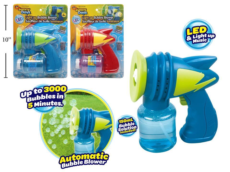 Sunny Dayz B/O LED Automatic Bubble Blaster w/4.63oz. Bubbles
