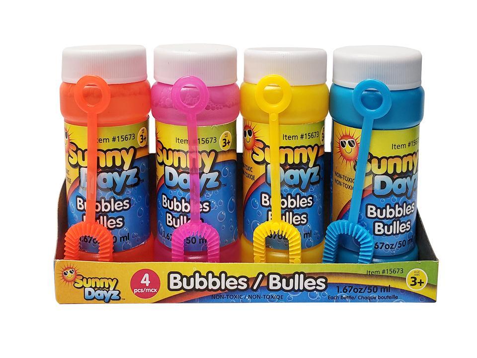 Sunny Dayz 4pk 50ml/1.7oz. Bubbles w/Wands