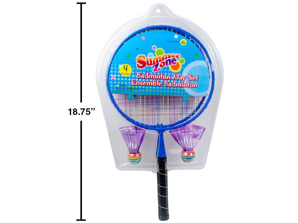 Summer Zone 4pcs Badminton Play Set
