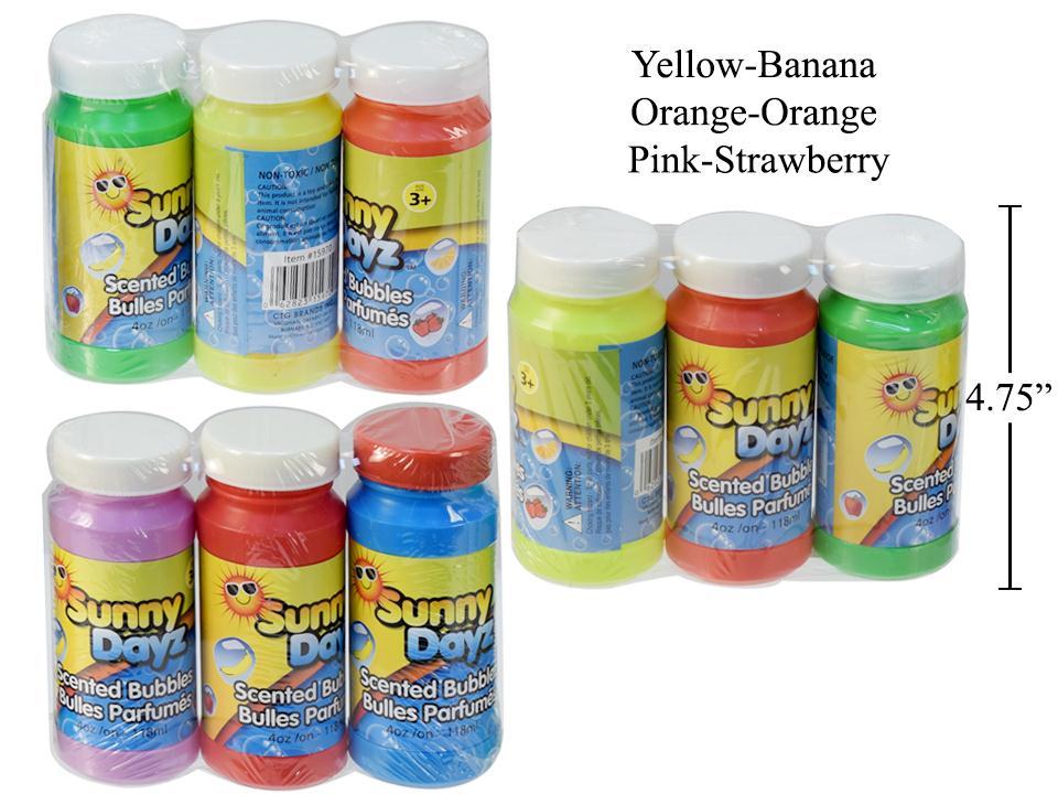 Sunny Dayz 3pk 4oz. Coloured & Scented Bubbles