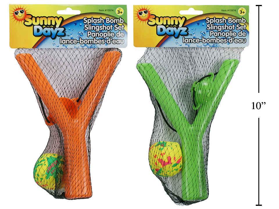 Sunny Dayz Splash Bomb Slingshot Set w/2" Water Bomb Ball