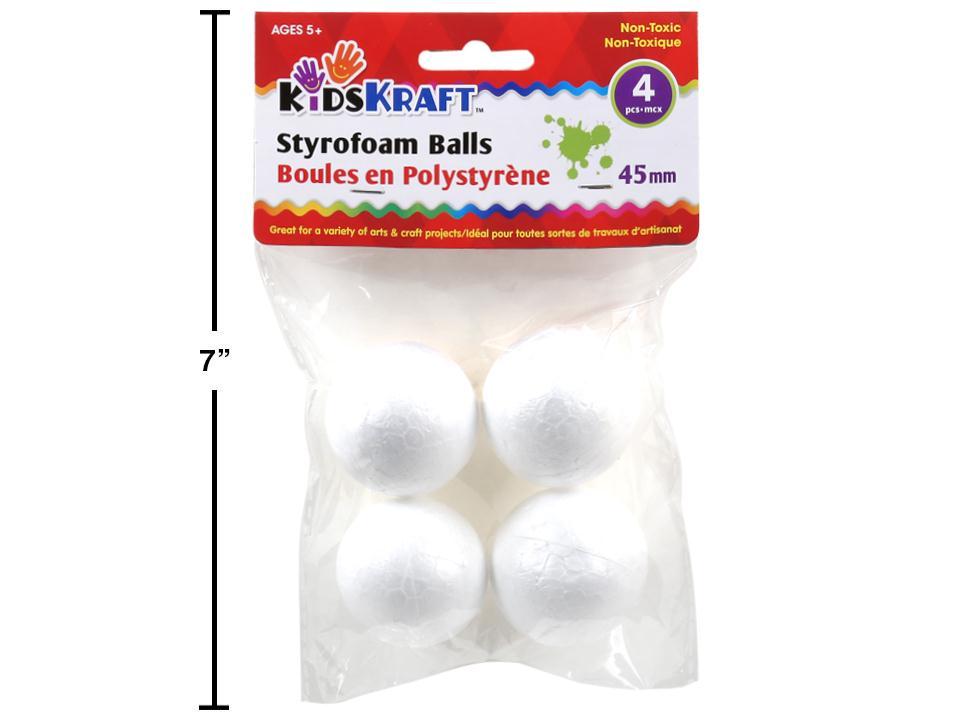 KD.Kr. 4-Piece 45mm Ball Styrofoam