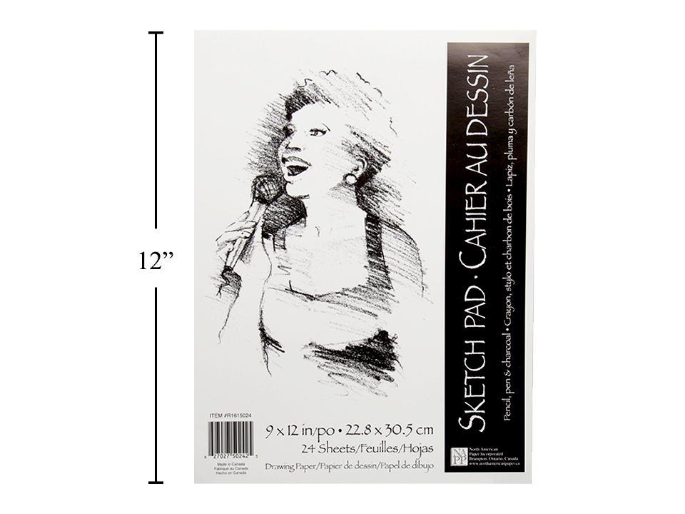 9 x 12" Sketch Pad with 24 Sheets