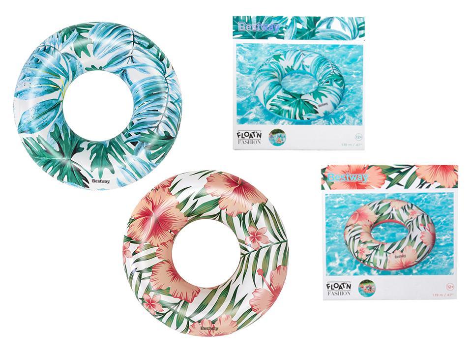 41.75"Dia. Inflatable Tropical Design Swim Ring